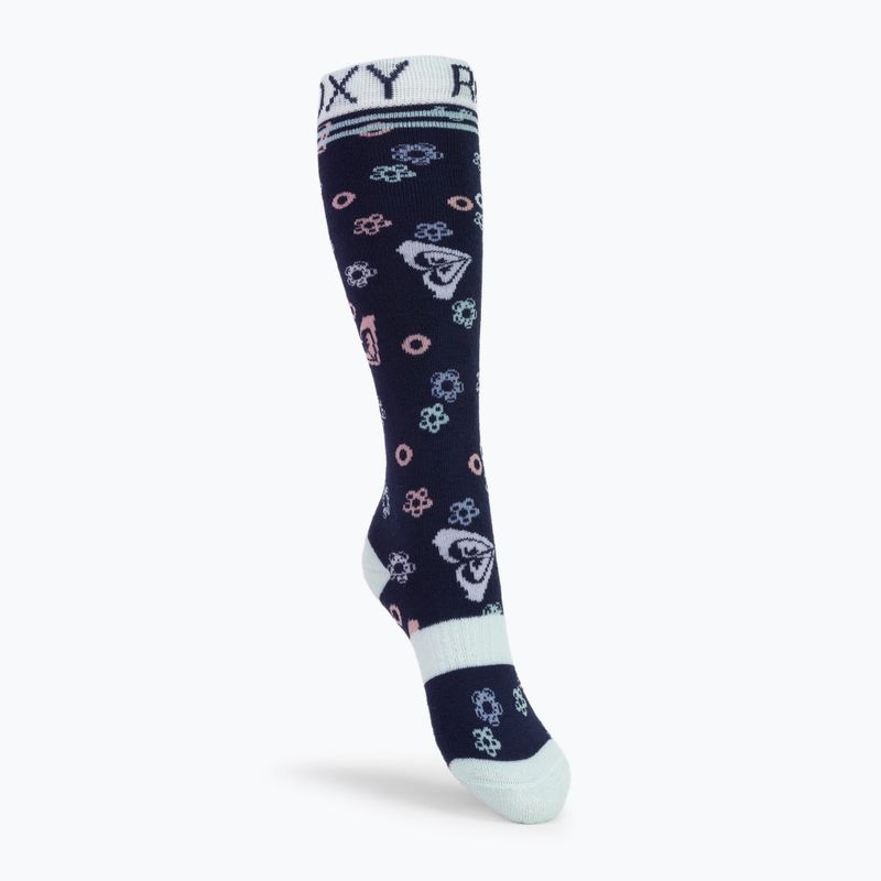 Детски чорапи за сноуборд ROXY Frosty 2021 medieval blue neo logo