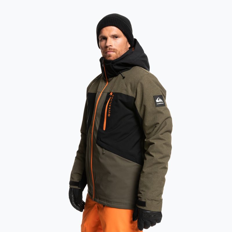 Мъжко яке за сноуборд Quiksilver Dawson зелено EQYTJ03389 2