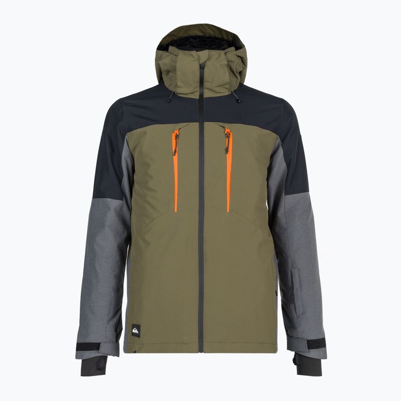 Мъжко яке за сноуборд Quiksilver Mission Plus чернозелено EQYTJ03371
