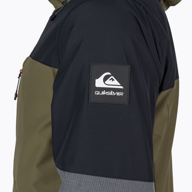 Мъжко яке за сноуборд Quiksilver Mission Plus чернозелено EQYTJ03371 4