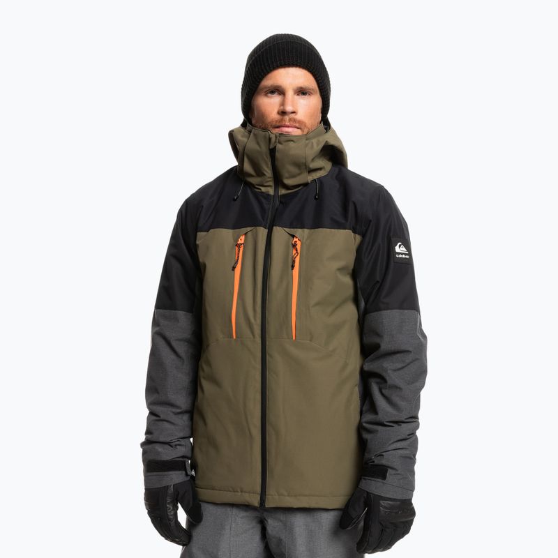 Мъжко яке за сноуборд Quiksilver Mission Plus чернозелено EQYTJ03371 6