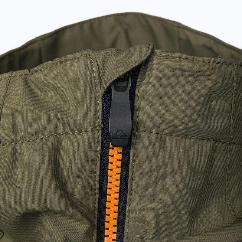 Детско яке за сноуборд Quiksilver Side Hit зелено-синьо EQBTJ03158 4