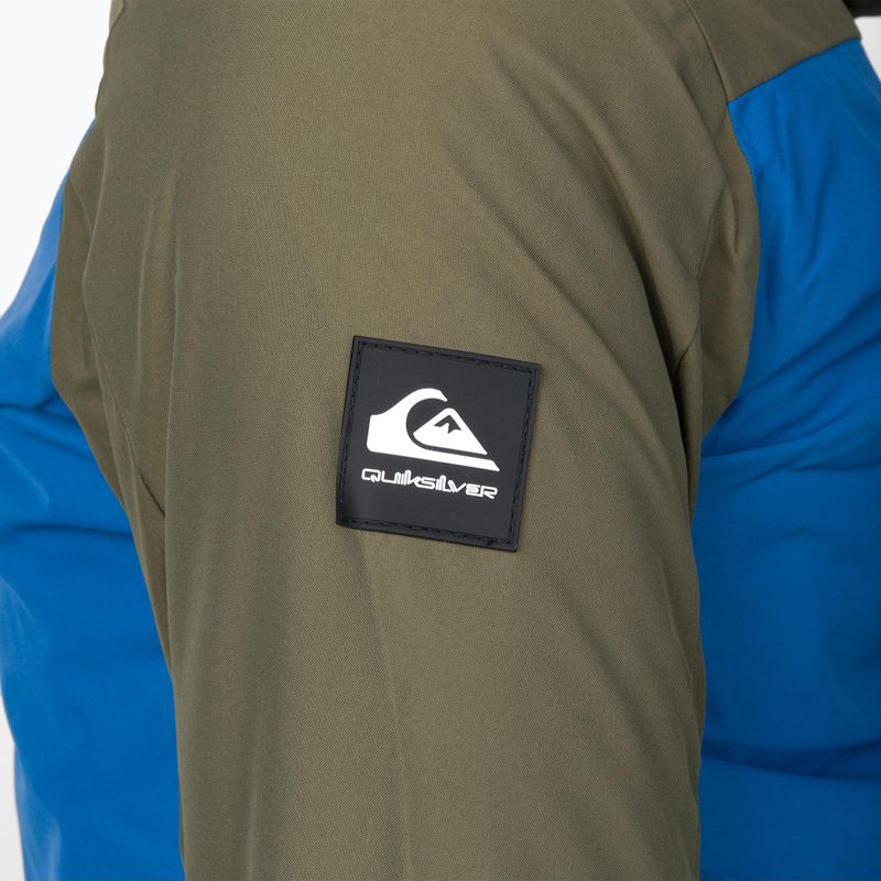 Детско яке за сноуборд Quiksilver Side Hit зелено-синьо EQBTJ03158 6