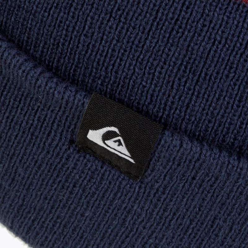 Шапка за сноуборд Quiksilver Summit в тъмносиньо и кестеняво EQYHA03306 3