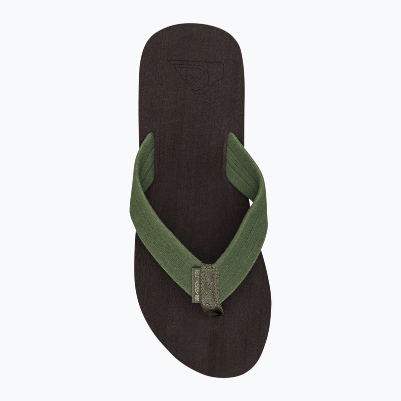 Мъжки джапанки Quiksilver Molokai Layback Textured кафяви AQYL101266 6