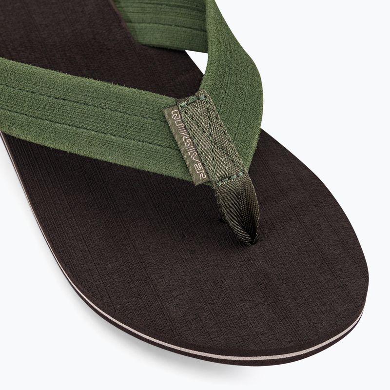 Мъжки джапанки Quiksilver Molokai Layback Textured кафяви AQYL101266 7