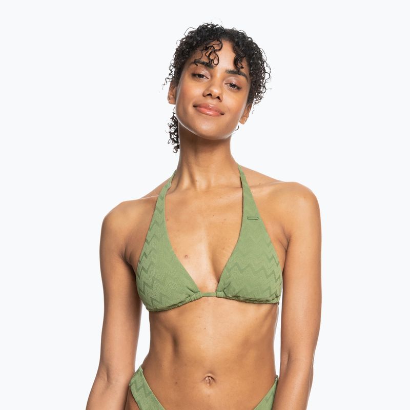 ROXY Current Coolness Удължен триъгълник Горна част на бански костюм loden green 4
