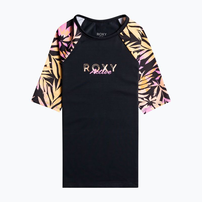 Детска тениска за плуване ROXY Active Joy Lycra 2021 anthracite zebra jungle girl 4
