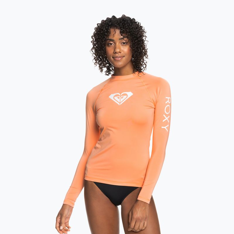 Дамски дълъг ръкав ROXY Whole Hearted papaya punch за плуване 2