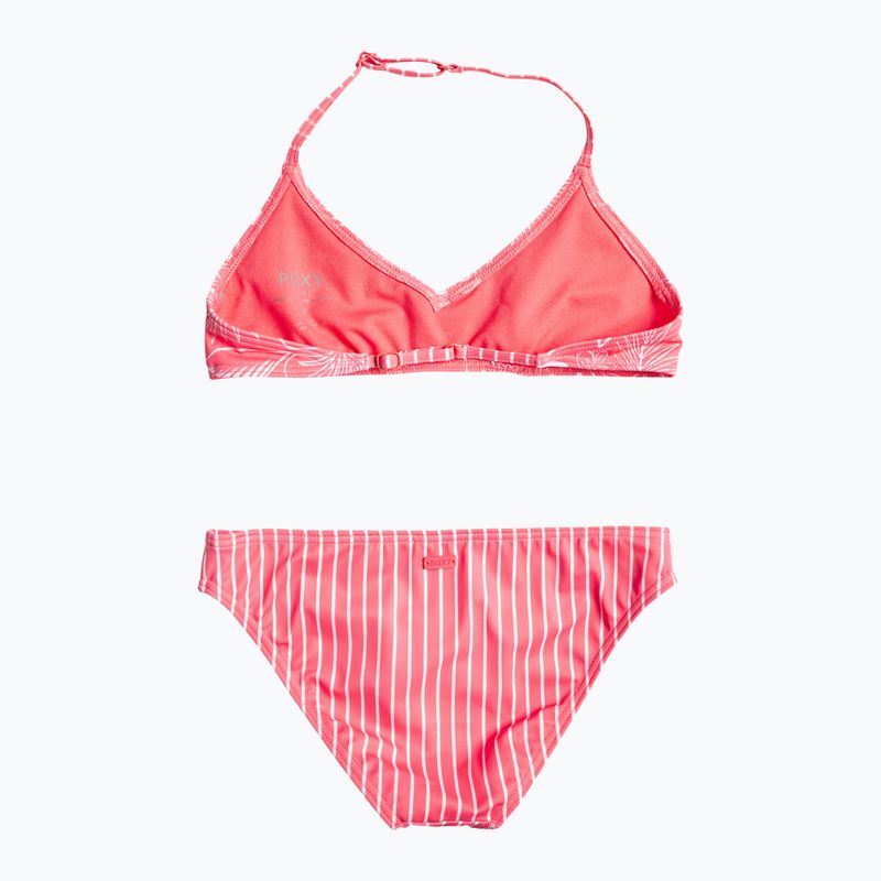 Детски бански костюм от две части ROXY Vacay For Life Triangle Bra Set 2021 sunkissed coral tropical tide 2