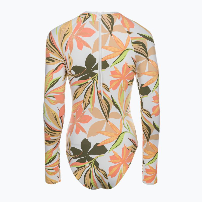 Дамски бански костюм от една част ROXY Print Mix Solid 2021 bright white subtly salty flat 2