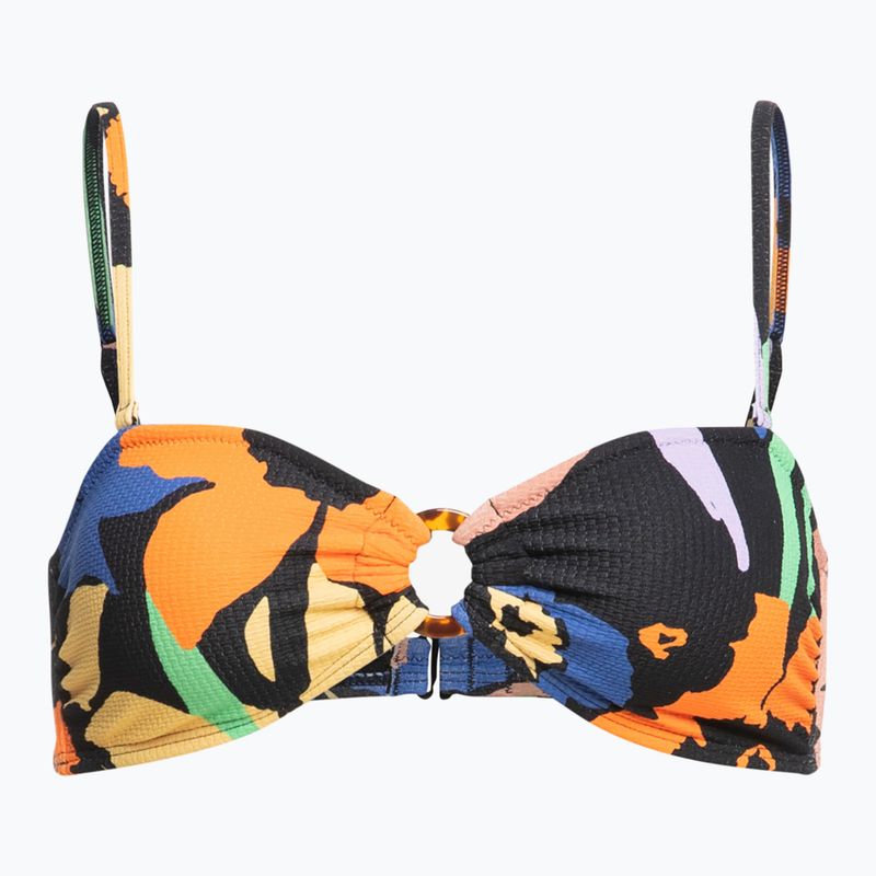 ROXY Color Jam Bandeau горнище на бански антрацит flower jammin 4