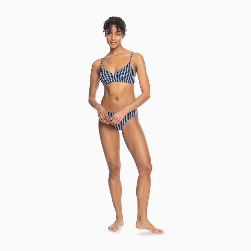 Горна част на бански костюм ROXY Into The Sun Athletic Triangle 2021 mood indigo novela stripe vert 3