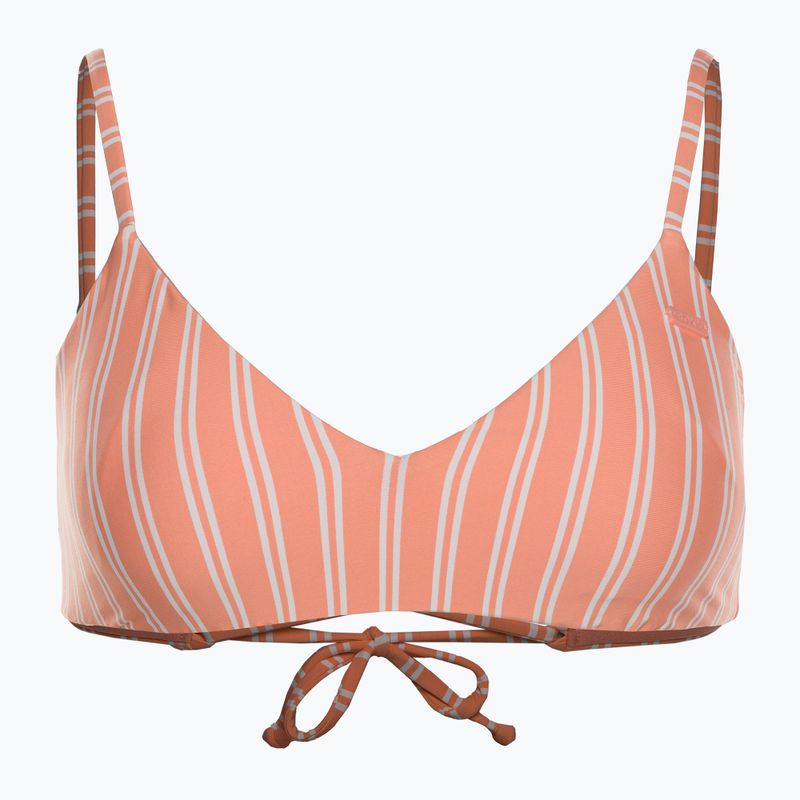 Горна част на бански костюм ROXY Into The Sun Athletic Triangle 2021 papaya punch novelta stripe h