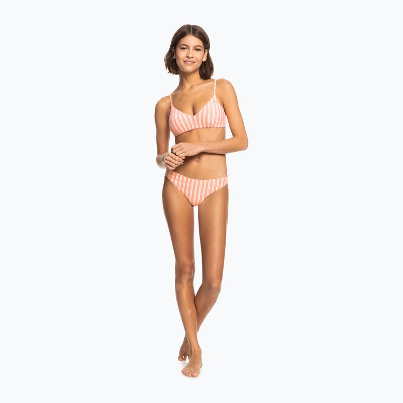 Горна част на бански костюм ROXY Into The Sun Athletic Triangle 2021 papaya punch novelta stripe h 6