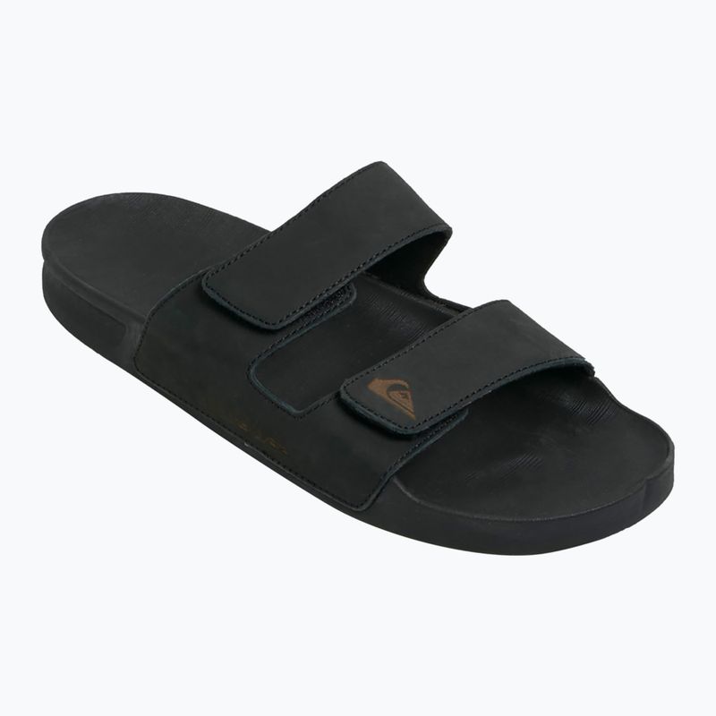 Quiksilver Мъжки джапанки Rivi Leather Double Adjust black 1