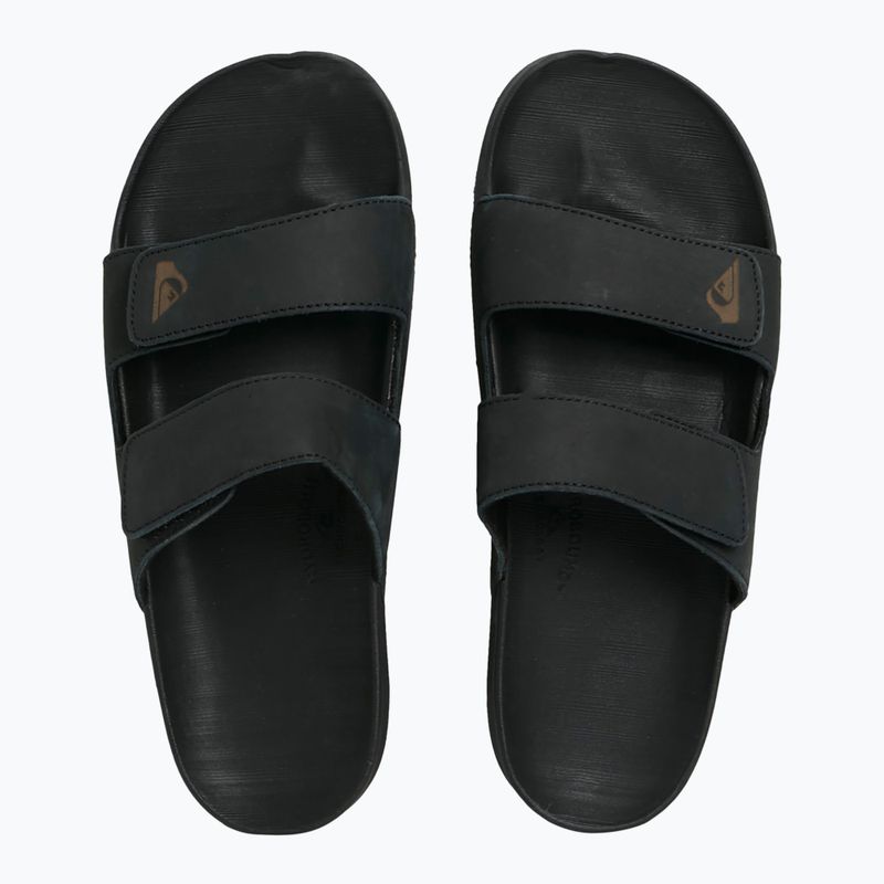 Quiksilver Мъжки джапанки Rivi Leather Double Adjust black 1 2
