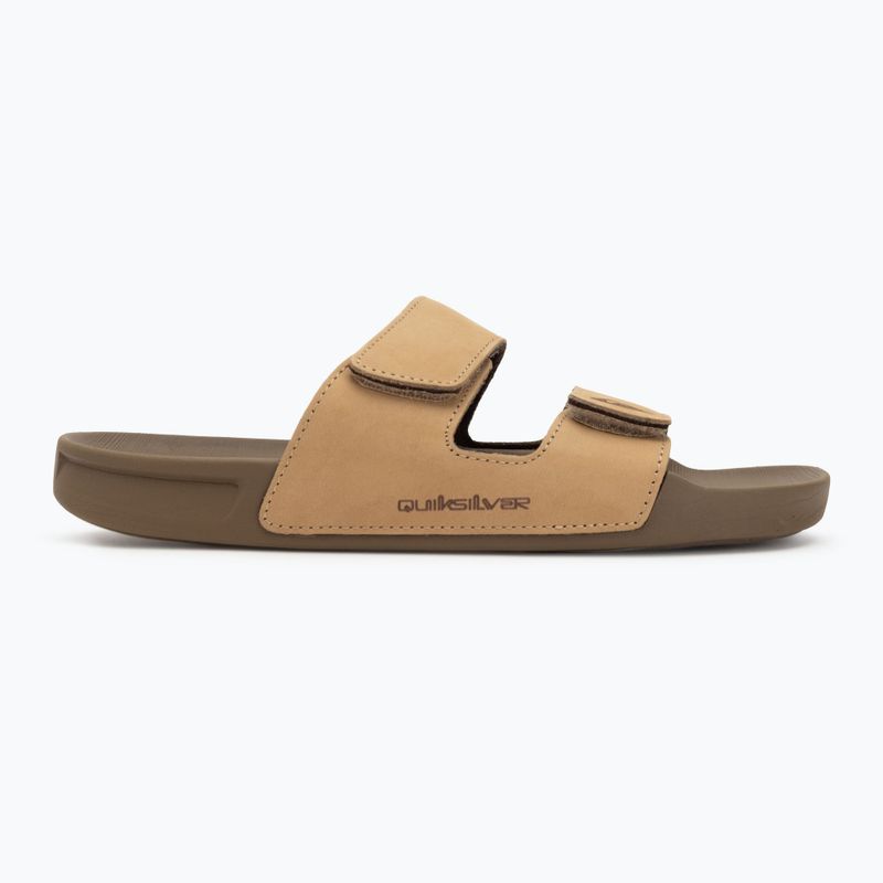 Quiksilver мъжки джапанки Rivi Leather Double Adjust tan 1 2