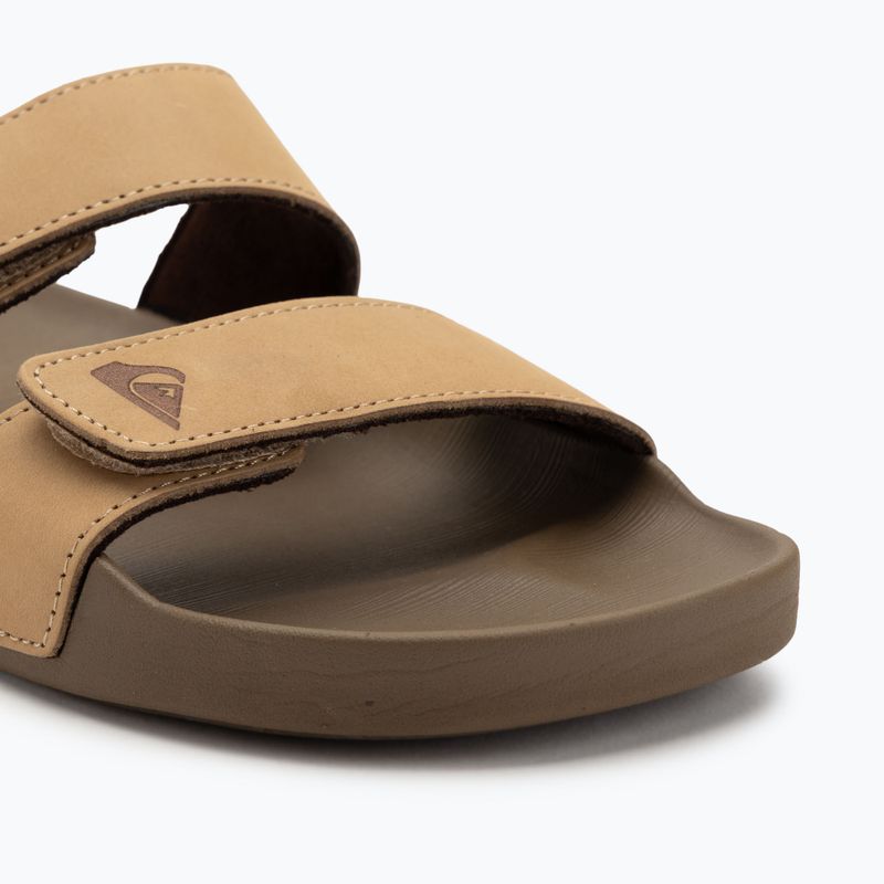 Quiksilver мъжки джапанки Rivi Leather Double Adjust tan 1 7