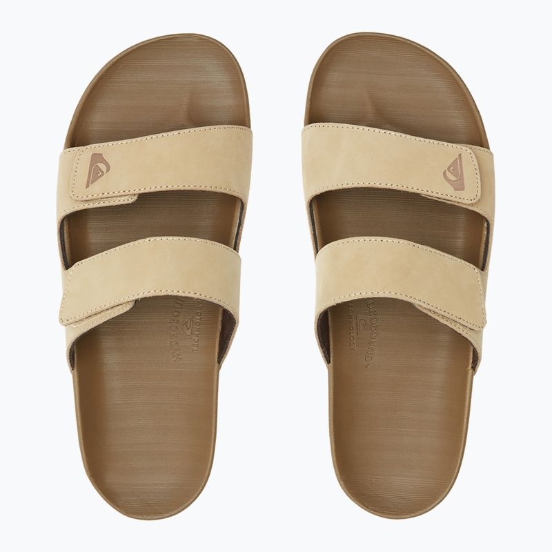 Quiksilver мъжки джапанки Rivi Leather Double Adjust tan 1 2