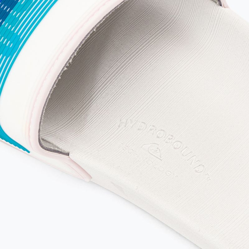 Мъжки джапанки Quiksilver Rivi Wordmark Slide white/blue/blue 8