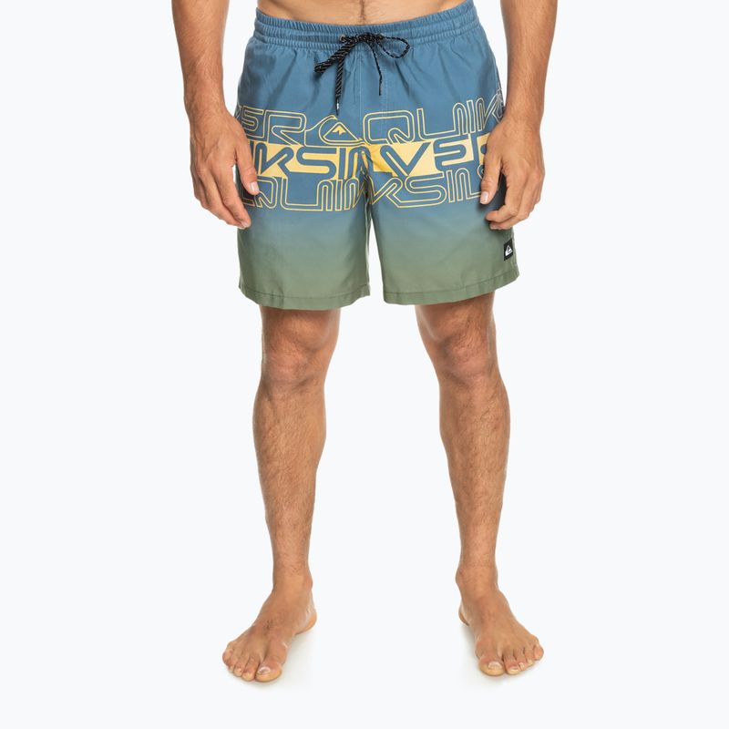 Мъжки къси панталони за плуване Quiksilver Everyday Wordblock Volley 17", сини EQYJV04005-BYG6 2
