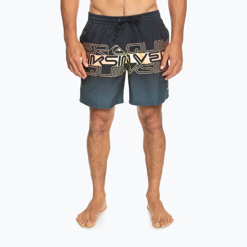 Quiksilver Мъжки къси панталони за плуване Everyday Wordblock Volley 17" Graphite EQYJV04005-KVJ6 2