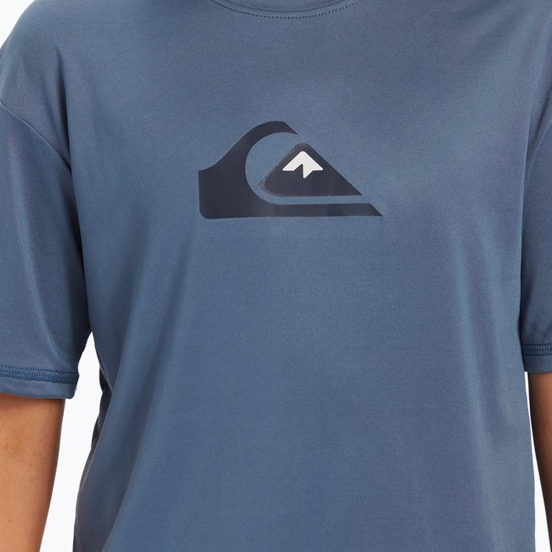 Детска тениска за плуване Quiksilver Solid Streak SS Y с надпис Sea 6