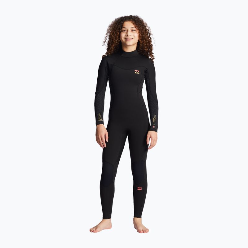 Детска пяна за плуване Billabong 3/2 Teen Synergy BZ FL Full wild black 6