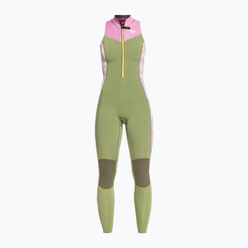 Дамски неопренов костюм за плуване ROXY 1,5 mm Long John palmed out light gray
