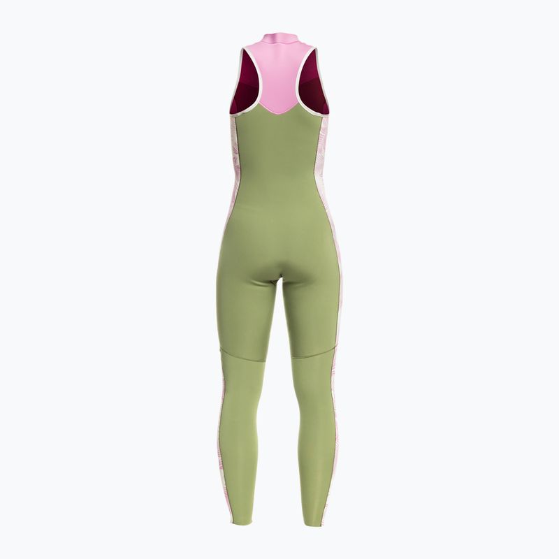 Дамски неопренов костюм за плуване ROXY 1,5 mm Long John palmed out light gray 2