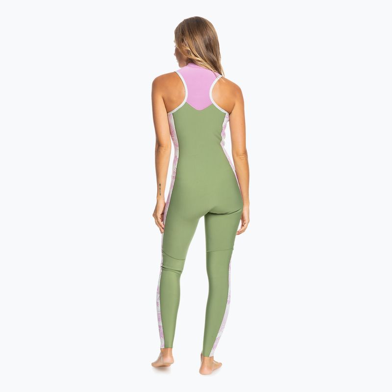 Дамски неопренов костюм за плуване ROXY 1,5 mm Long John palmed out light gray 4