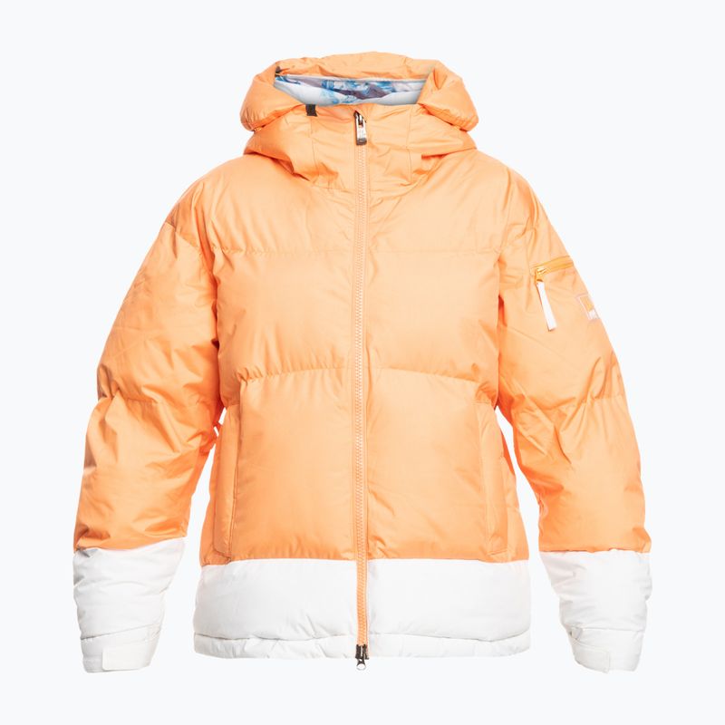 Дамско яке за сноуборд ROXY Chloe Kim Puffy mock orange 4