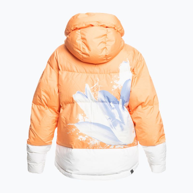 Дамско яке за сноуборд ROXY Chloe Kim Puffy mock orange 5