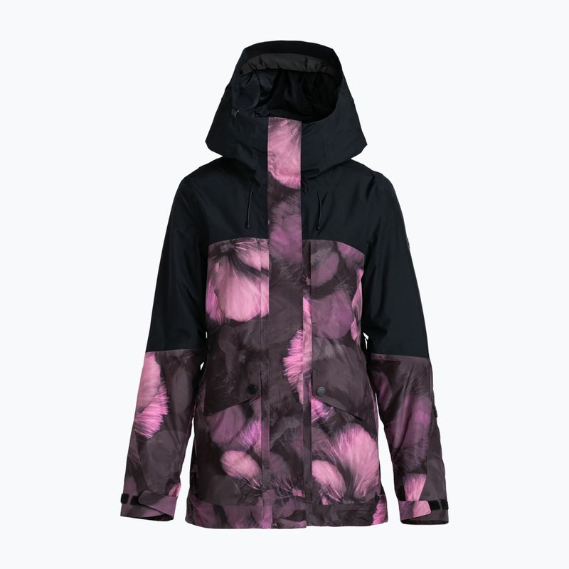 Дамско яке за сноуборд ROXY Gore-Tex Glade Printed true black pansy pansy 6