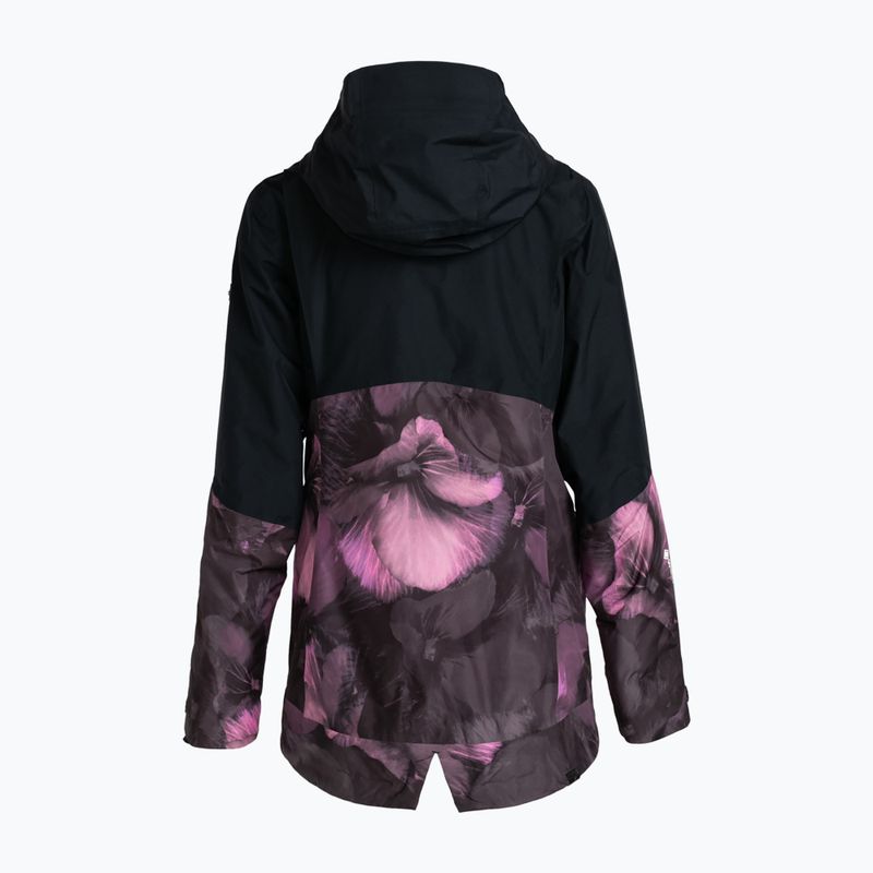 Дамско яке за сноуборд ROXY Gore-Tex Glade Printed true black pansy pansy 7