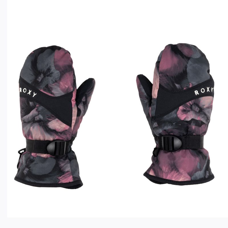 Детски ръкавици за сноуборд ROXY Jetty Mitt Girl true black pansy rg 3