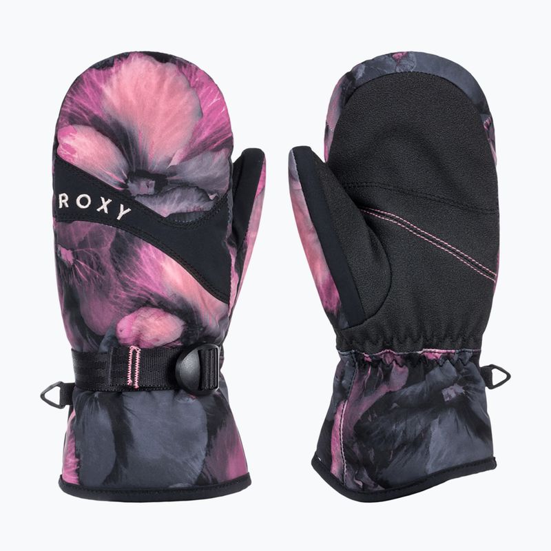 Детски ръкавици за сноуборд ROXY Jetty Mitt Girl true black pansy rg 5