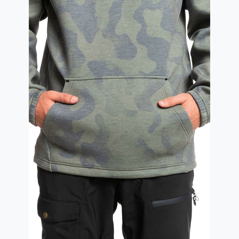 Quiksilver Shredder Hoodie tie dye true black сноуборд суитшърт 6
