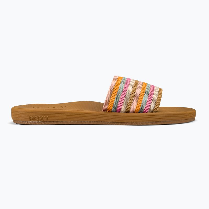 Дамски чехли ROXY Beachie Breeze tan/crazy pink 2