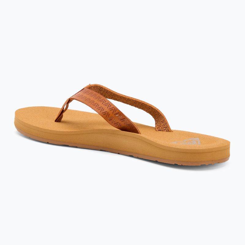 Дамски джапанки ROXY Porto Motif tan 3