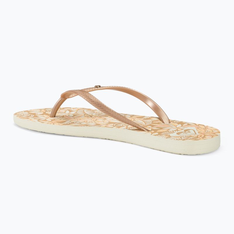 Дамски джапанки ROXY Bermuda Print peach cream 3