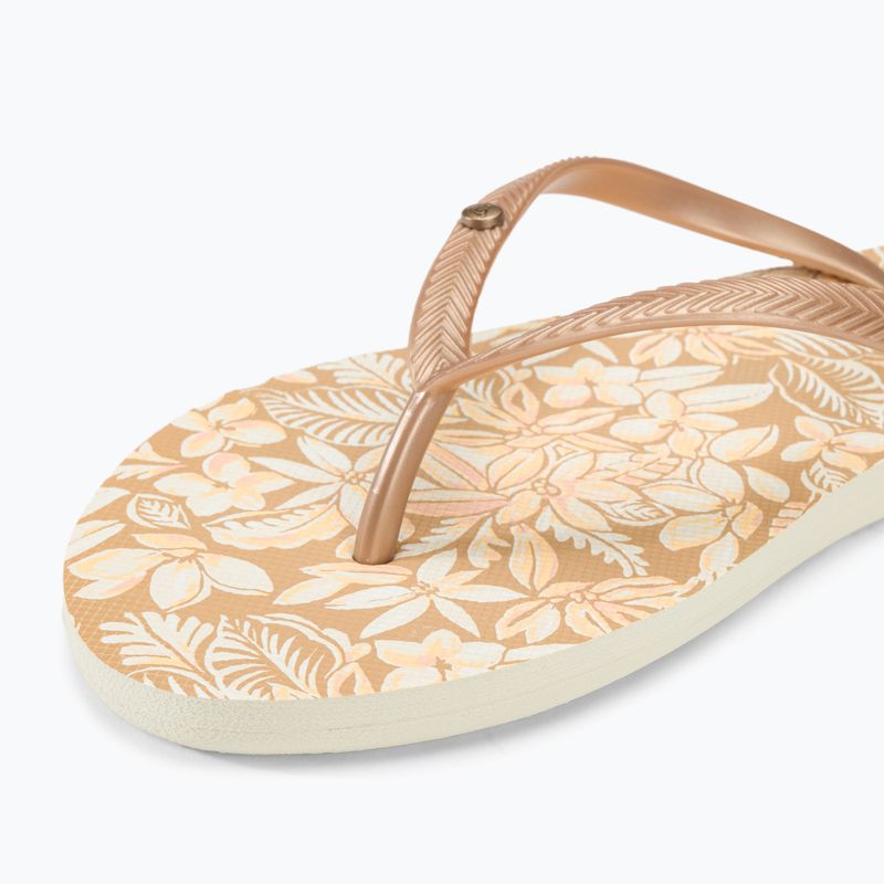 Дамски джапанки ROXY Bermuda Print peach cream 7