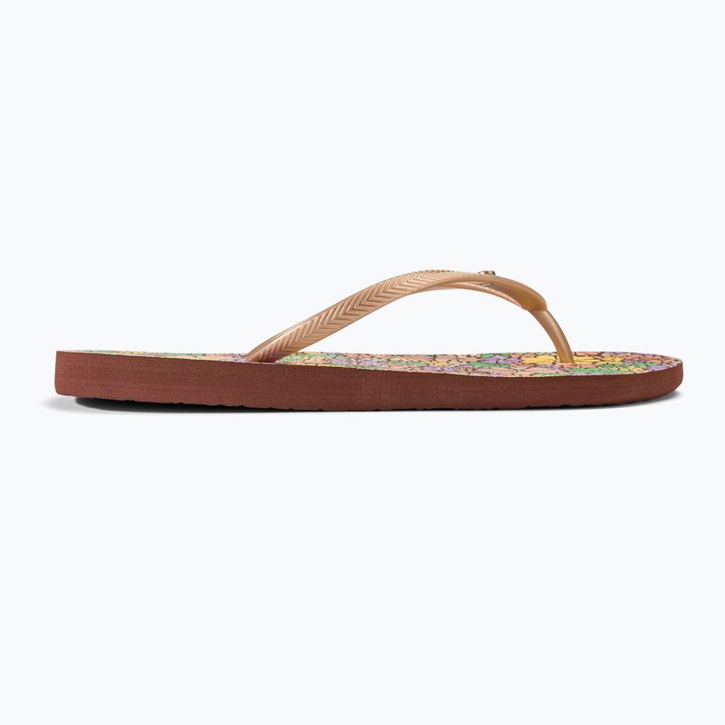 Дамски джапанки ROXY Bermuda Print brown combo 2