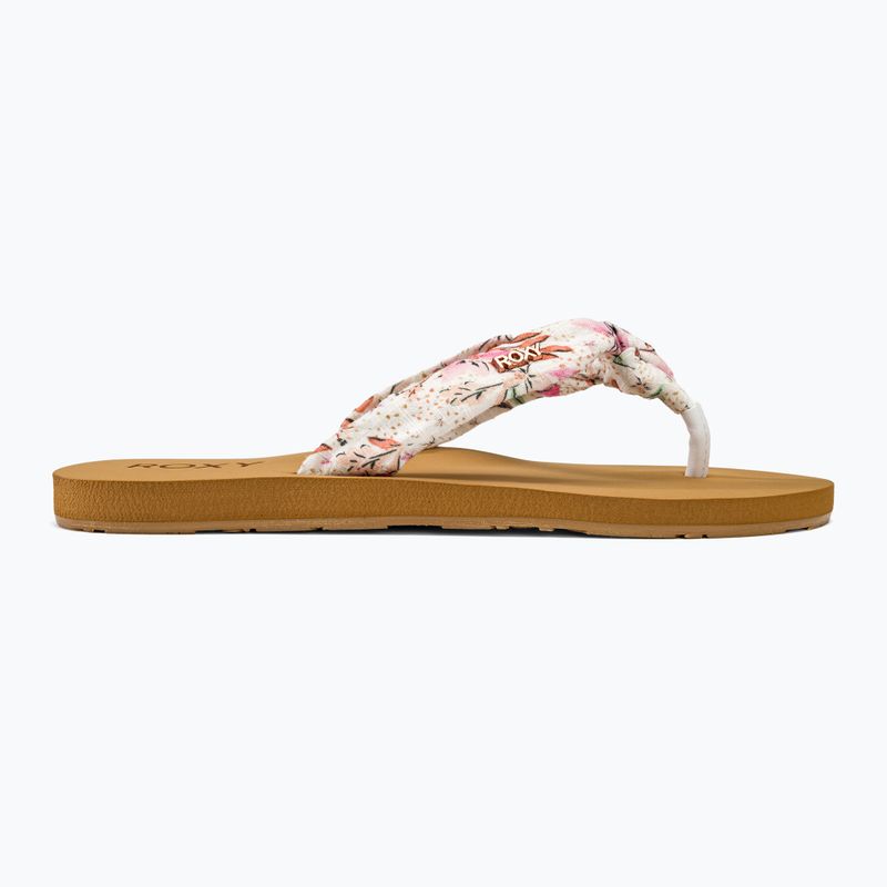 Дамски джапанки ROXY Paia V white/crazy pink print 2