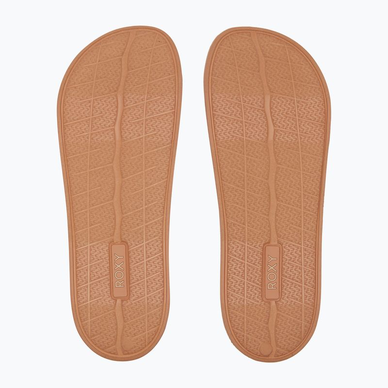 Дамски джапанки ROXY Slippy Knit wheat/turkish coffee 3