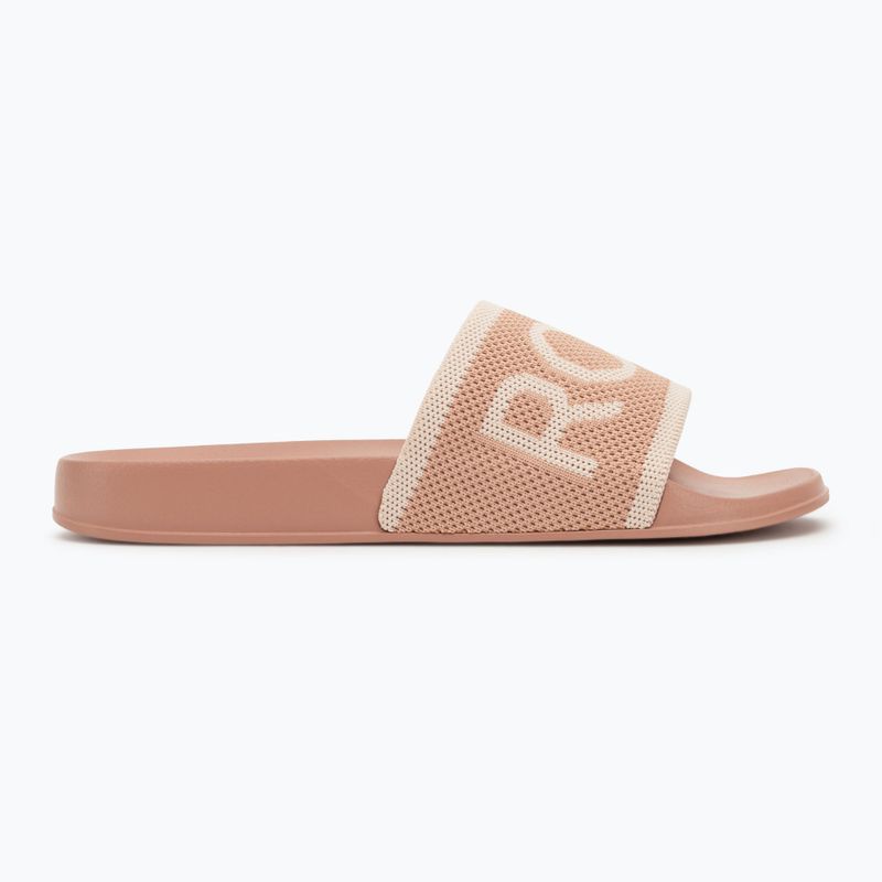 Дамски джапанки ROXY Slippy Knit wheat/turkish coffee 2
