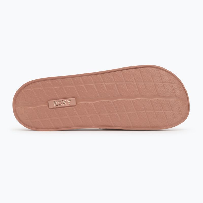 Дамски джапанки ROXY Slippy Knit wheat/turkish coffee 4