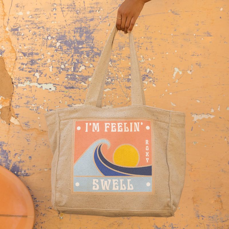 Дамска чанта ROXY Drink The Wave Tote tapioca 8