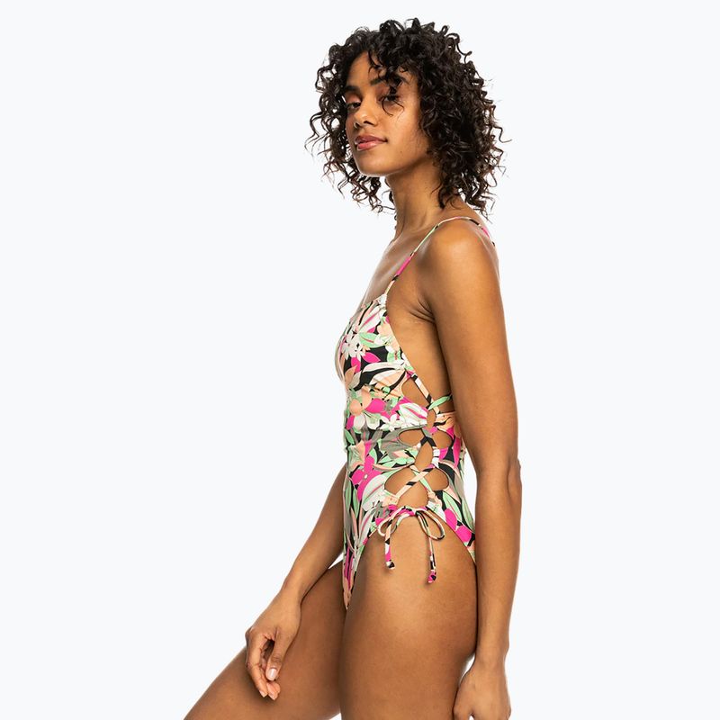 Дамски бански костюм от една част ROXY Printed Beach Classics Lace UP anthracite palm song s 5